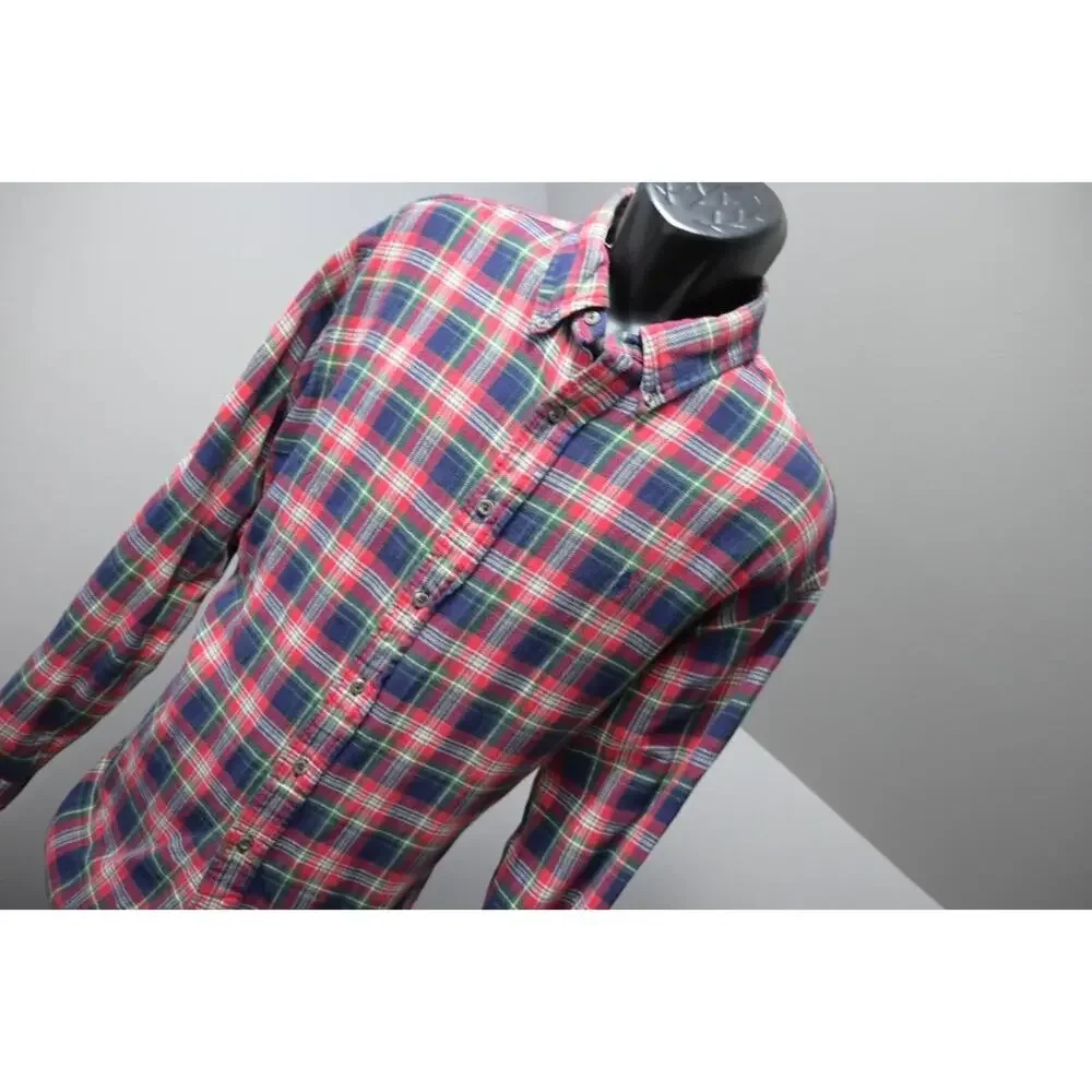 Polo Ralph Lauren Dress‎ Shirt Classic Performance Flannel Plaid Mens Sz 2XL XXL